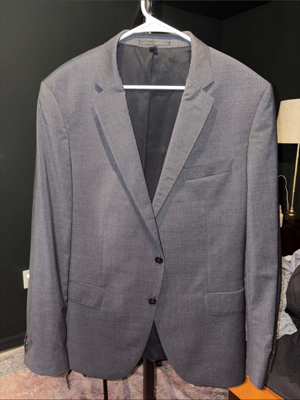 Hugo Boss Men's Gray Two-Button Blazer